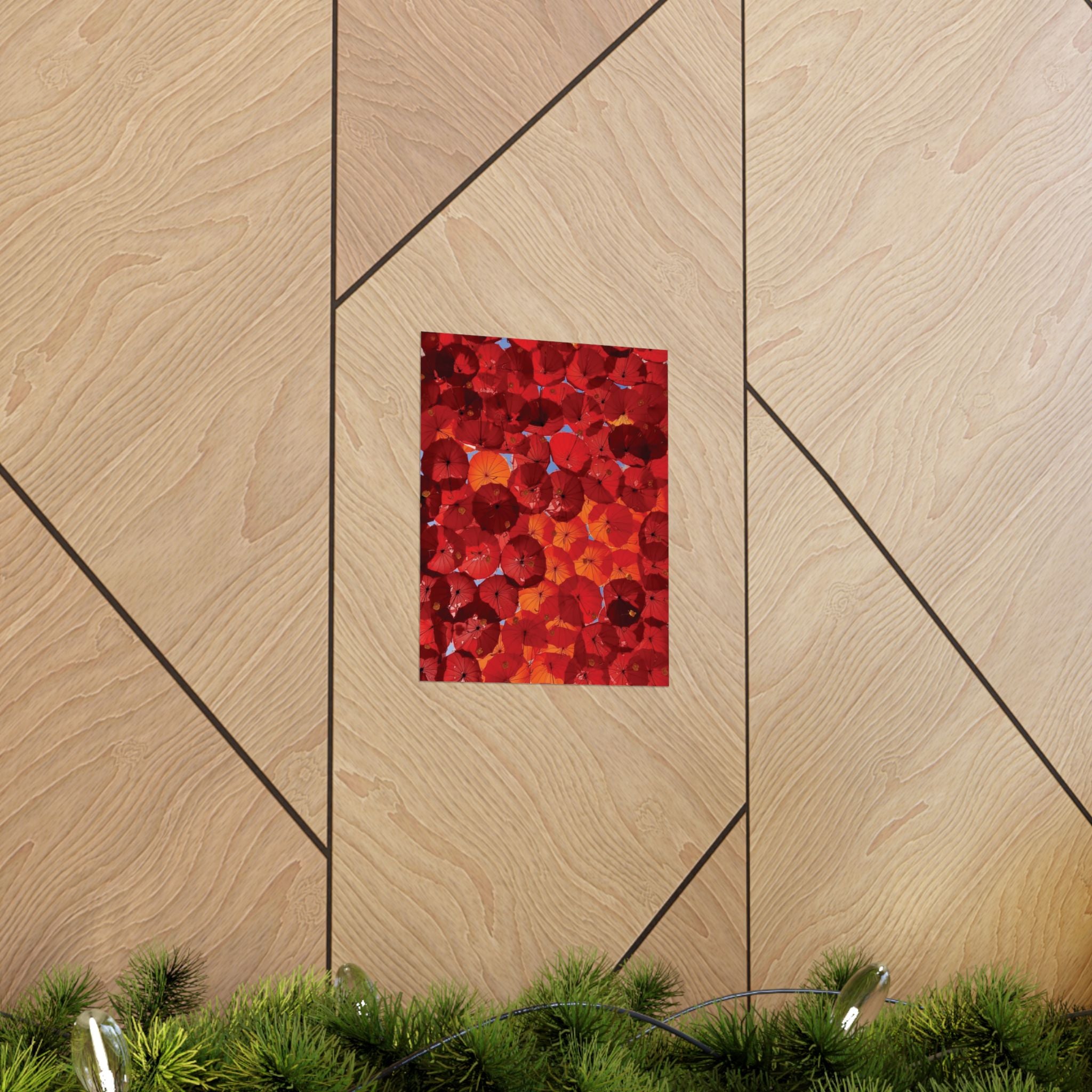 Geometric Facade Pattern Matte Poster | Architectural Black and White Wall Art