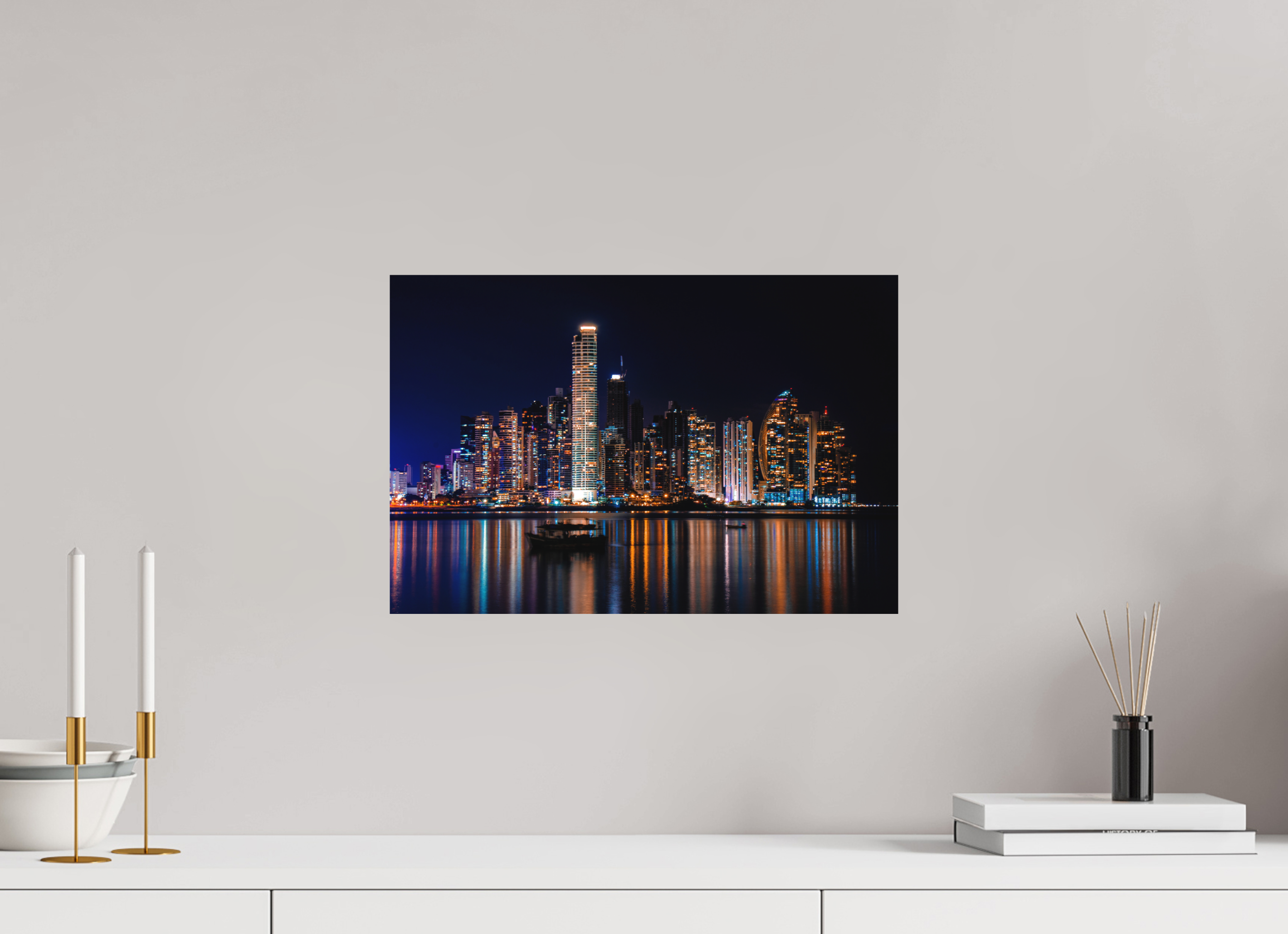 45 x 30 cm, Hahnemühle Photo Rag Ultra Smooth Una Noche en Ciudad de Panamá